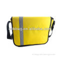 Promotional crossbody sport sling bag with black and yellow color